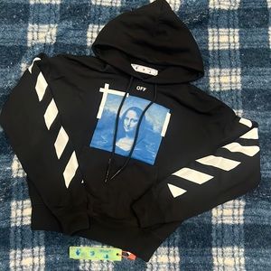 Off-White Taped Mona Lisa Over Hoodie